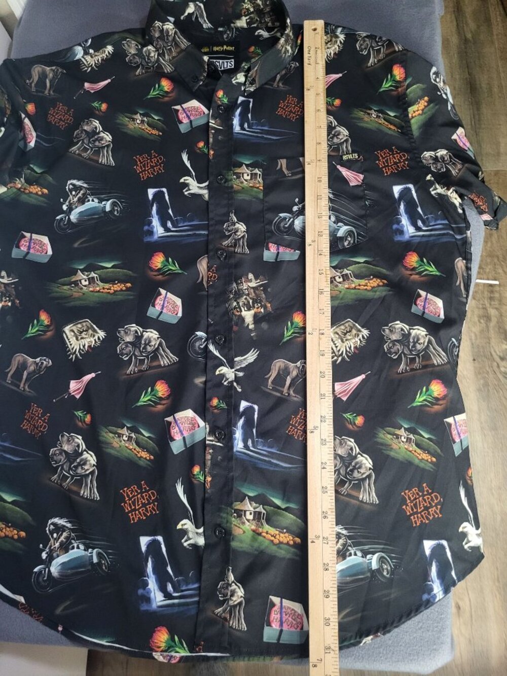 RSVLTS Harry Potter “Yer A Wizard, Harry” Mens XXL Button Up Shirt Kunuflex - Picture 4 of 7